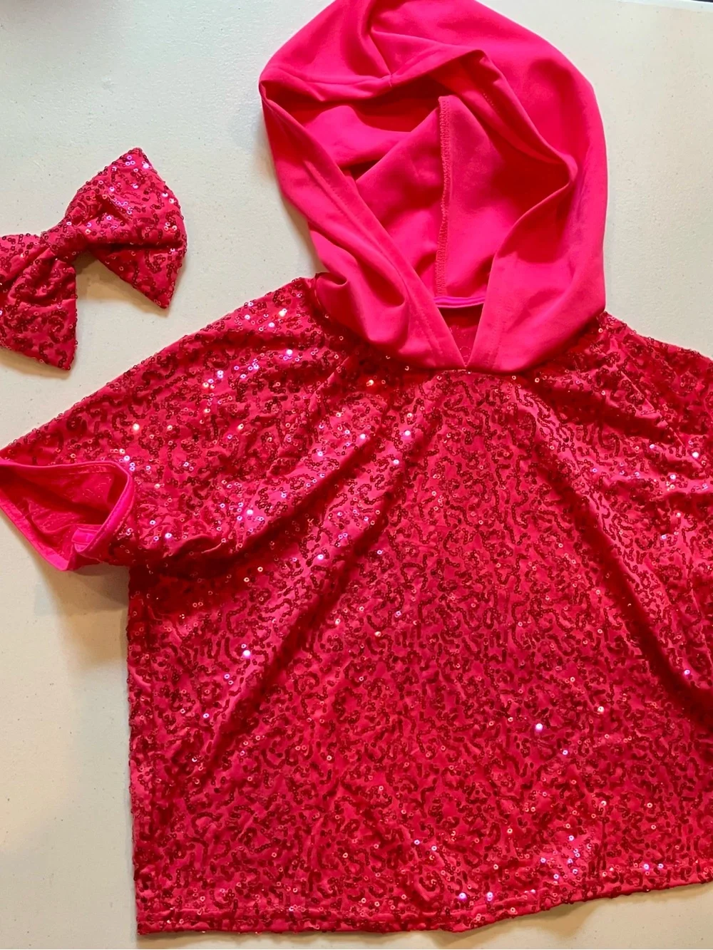 Share Weissman Pink Sparkle Hoodie & Unitard Adult Small